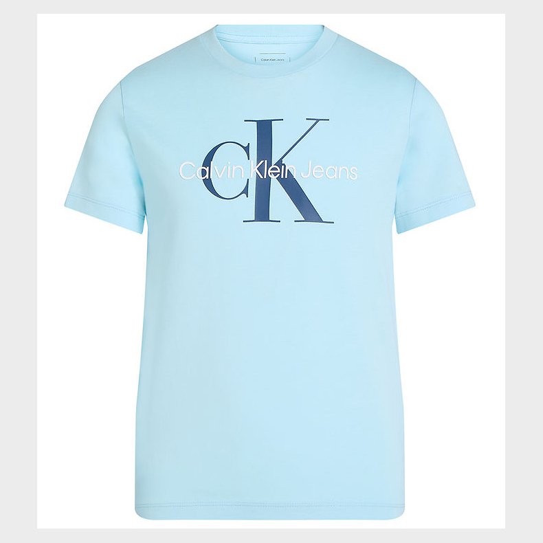 Calvin Klein T-shirt - Ck Monogram - Ozone Blue
