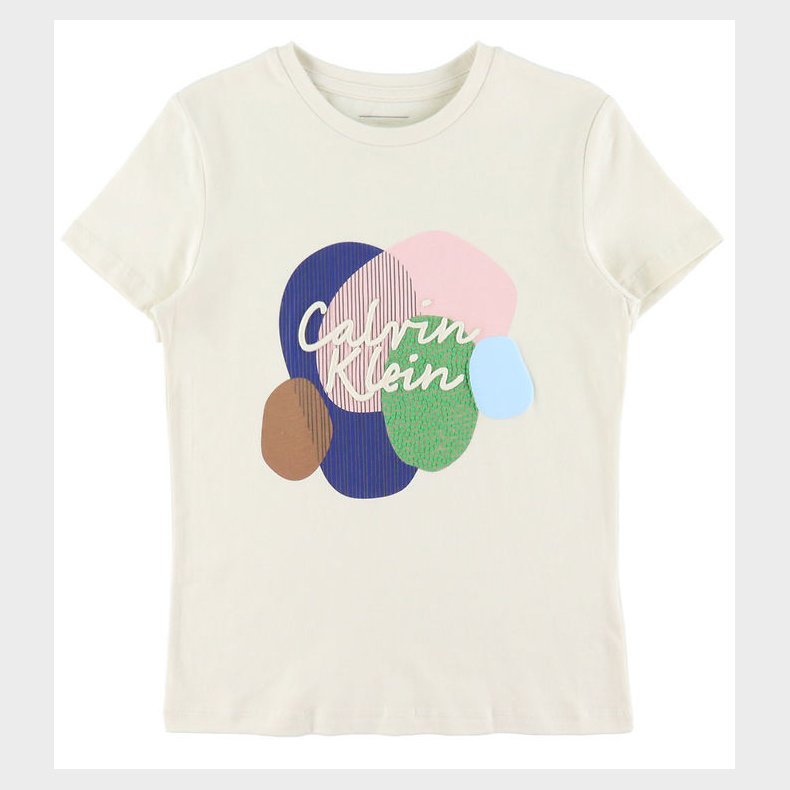 Calvin Klein T-shirt - Multi Colour Graphic - Turtledove
