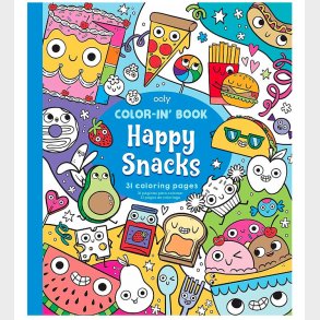 Ooly Malebog - Color-in' Book - Happy Snacks