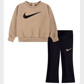 Nike Sweatst - Sweatshirt/Leggings - Brun/Sort