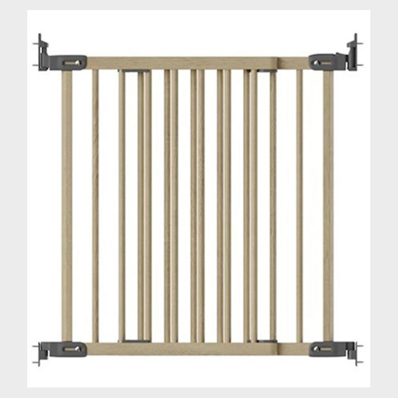 BabyDan Sikkerhedsgitter - Flexi Fit Wood Deluxe - Nature