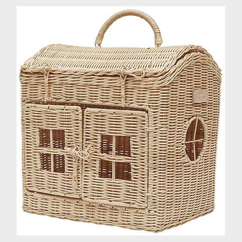 OYOY Opbevaringskurv - House - 33x25x34 cm - Nature