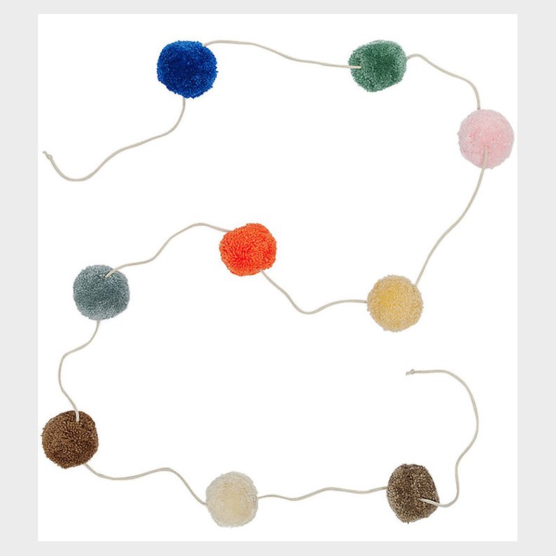 OYOY Guirlande - Pom Pom - 300 cm - Multi