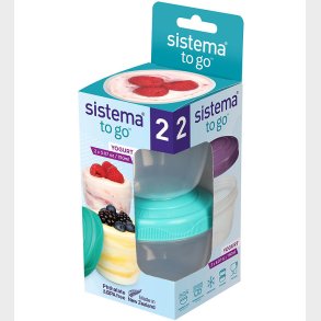 Sistema Beholdere - Yogurt 2-Pack - 150 ml - Mrkebl/Turkis