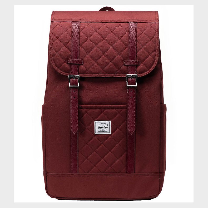Herschel Rygsk - Retreat - Oxblood Red Quilted