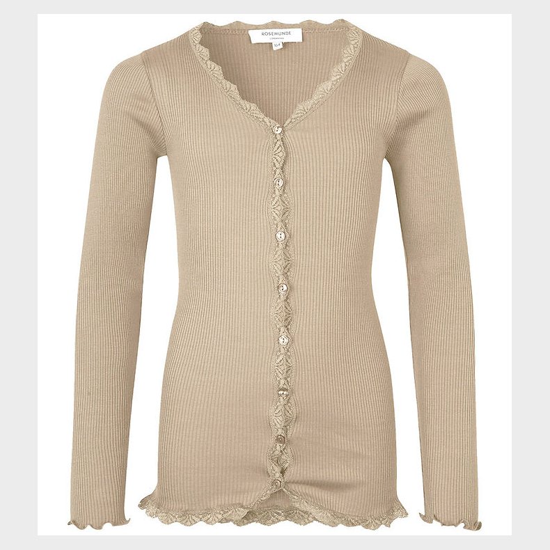 Rosemunde Cardigan - RKBeatha - Rib - Silver Lining m. Blonder