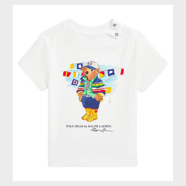 Polo Ralph Lauren T-shirt - Hvid m. Bamse