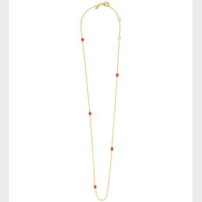 Design Letters Halskde - Little Big Love - Guld/Rd