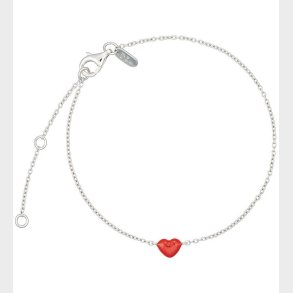 Design Letters Armbnd - Little Big Love - Slv/Rd