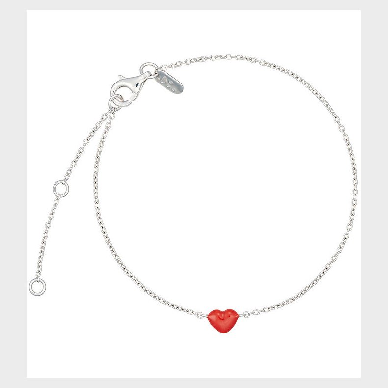 Design Letters Armbnd - Little Big Love - Slv/Rd