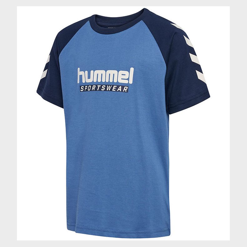Hummel T-shirt - hmlJr Logo - Dutch Blue