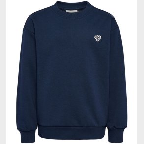 Hummel Sweatshirt - hmlJr Loose Crewneck - Dress Blue