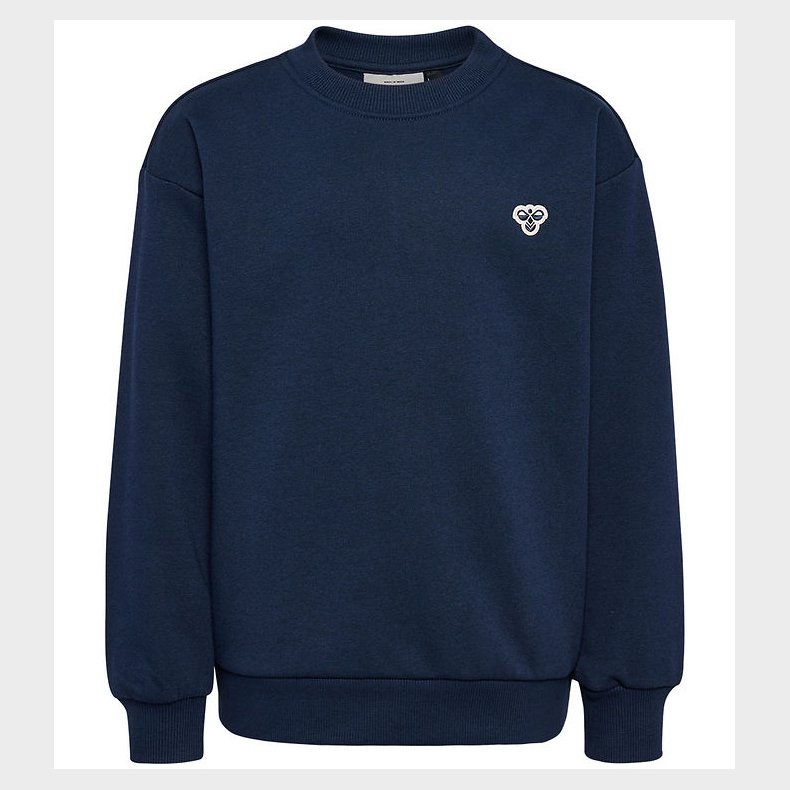 Hummel Sweatshirt - hmlJr Loose Crewneck - Dress Blue