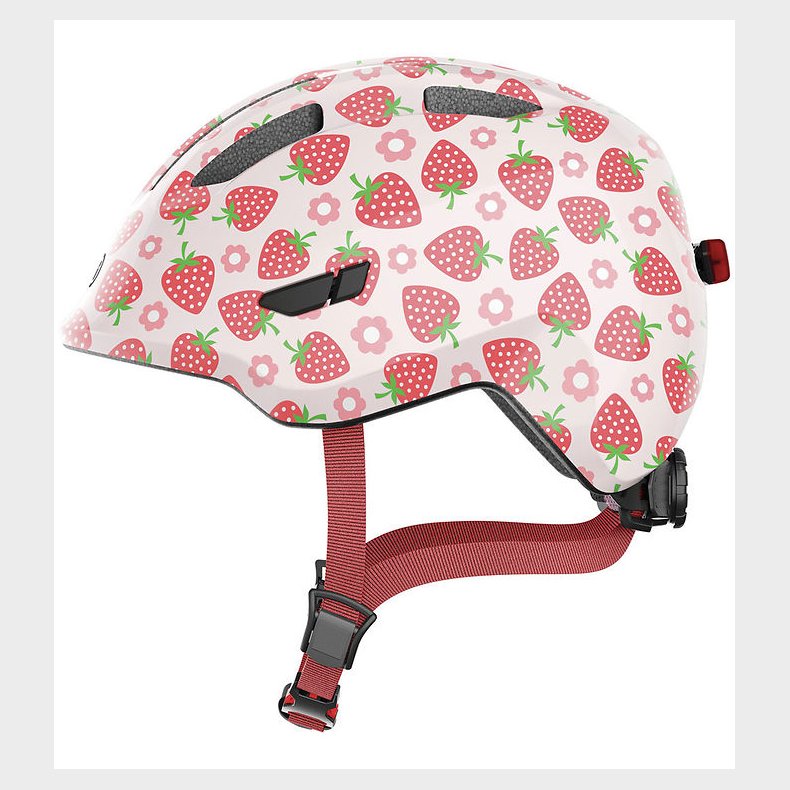 Abus Cykelhjelm - Smiley 3.0 Led - Rose Strawberry