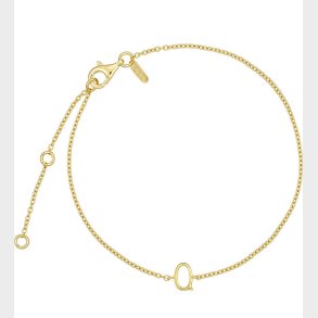 Design Letters Armbnd - Q - 18K Guldbelagt