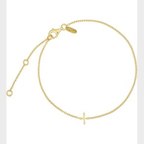 Design Letters Armbnd - I - 18K Guldbelagt
