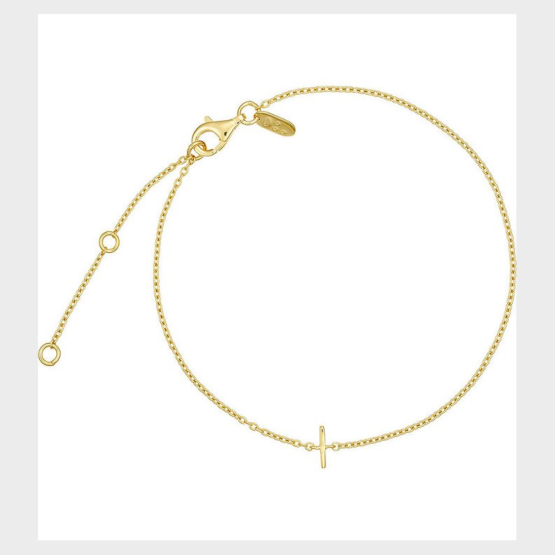 Design Letters Armbnd - I - 18K Guldbelagt