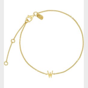 Design Letters Armbnd - W - 18K Guldbelagt