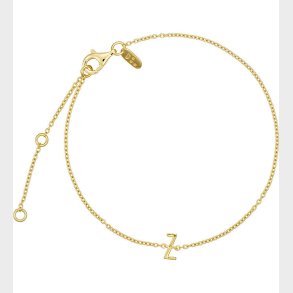 Design Letters Armbnd - Z - 18K Guldbelagt
