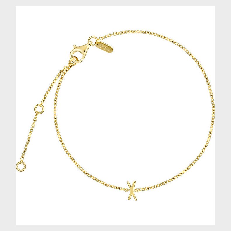 Design Letters Armbnd - Z - 18K Guldbelagt