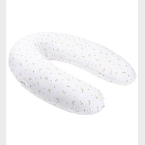 Doomoo Graviditets-/Ammepude - 180 cm - Hvid/Blomster Gul