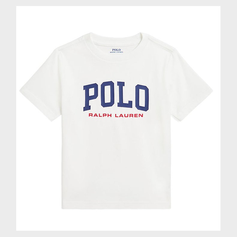 Polo Ralph Lauren T-shirt - Hvid m. Navy