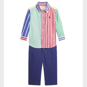 Polo Ralph Lauren Skjorte/Bukser - Navy/Multifarvet m. Striber