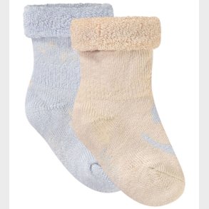 Molo Str�mper - Bambus - 2-pak - Nodda - Skywriting/Beige