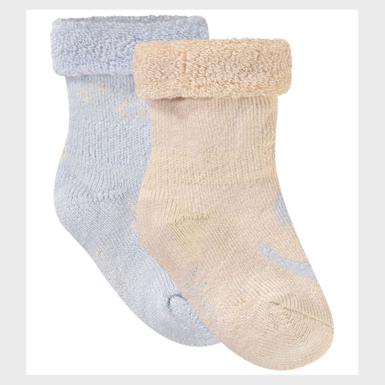 Molo Str�mper - Bambus - 2-pak - Nodda - Skywriting/Beige