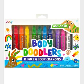 Ooly Farver til Kroppen - 12 stk - Face & Body Crayons