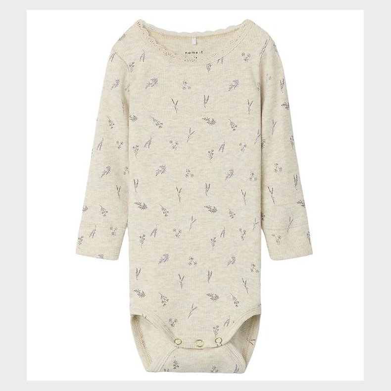 Name It Body L/ - NbfDabua - Peyote Melange/Small Flower