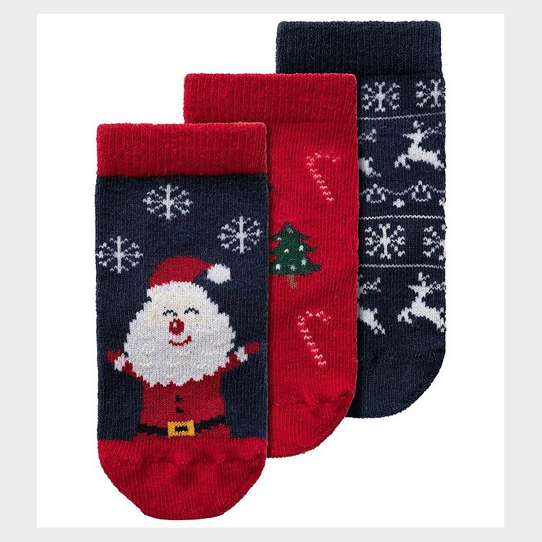 Name It Strmper - NbnRichristmas - 3-pak - Dark Sapphire/Jester
