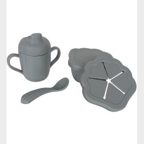 Konges Sljd Spisest - Silicone - 3 dele - Light Blue