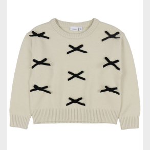 Name It Bluse - Strik - NkfSonja - Summer Sand m. Sljfer