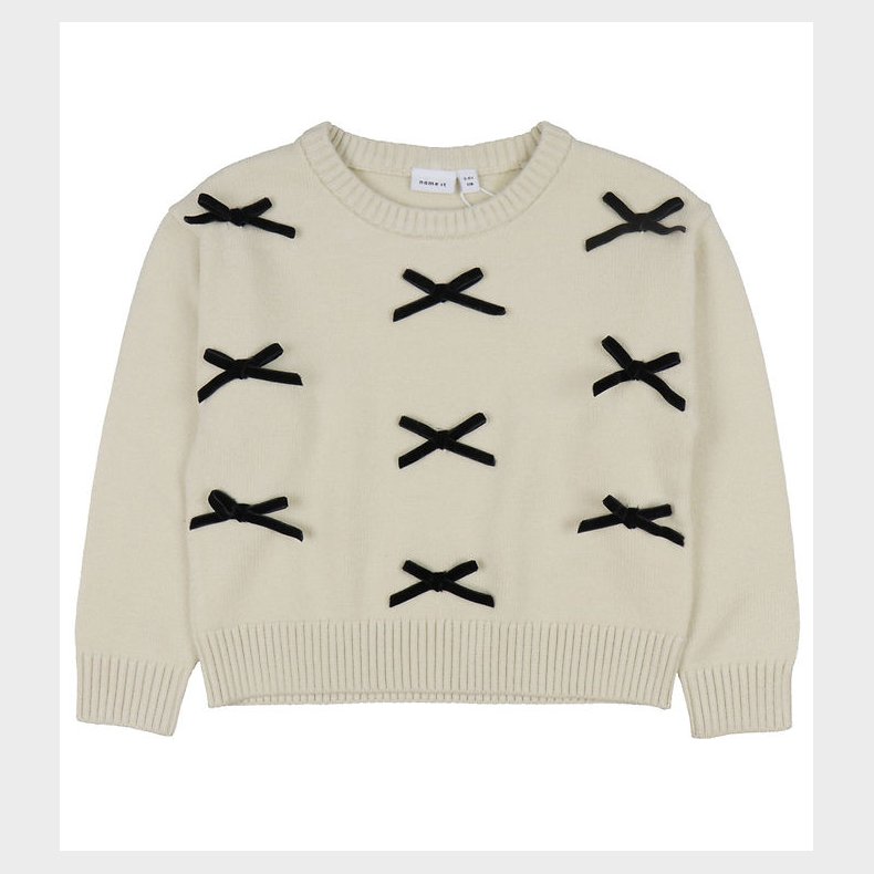 Name It Bluse - Strik - NkfSonja - Summer Sand m. Sljfer