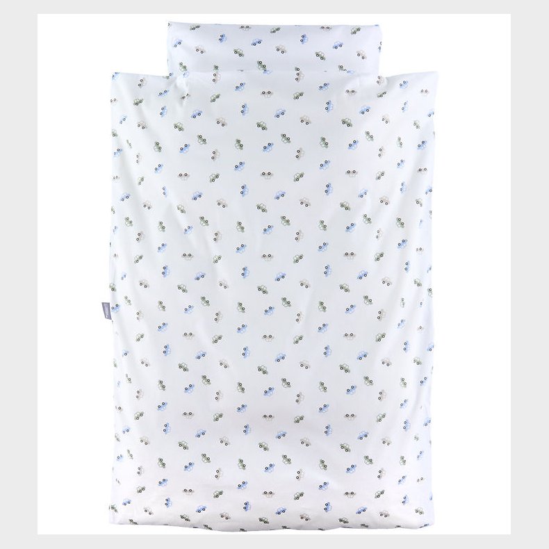 Nrgaard Madsens Sengetj - Voksen - Hvid m. Biler