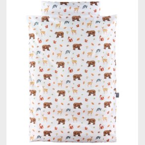 Nrgaard Madsens Sengetj - Baby - Hvid m. Skovens Dyr