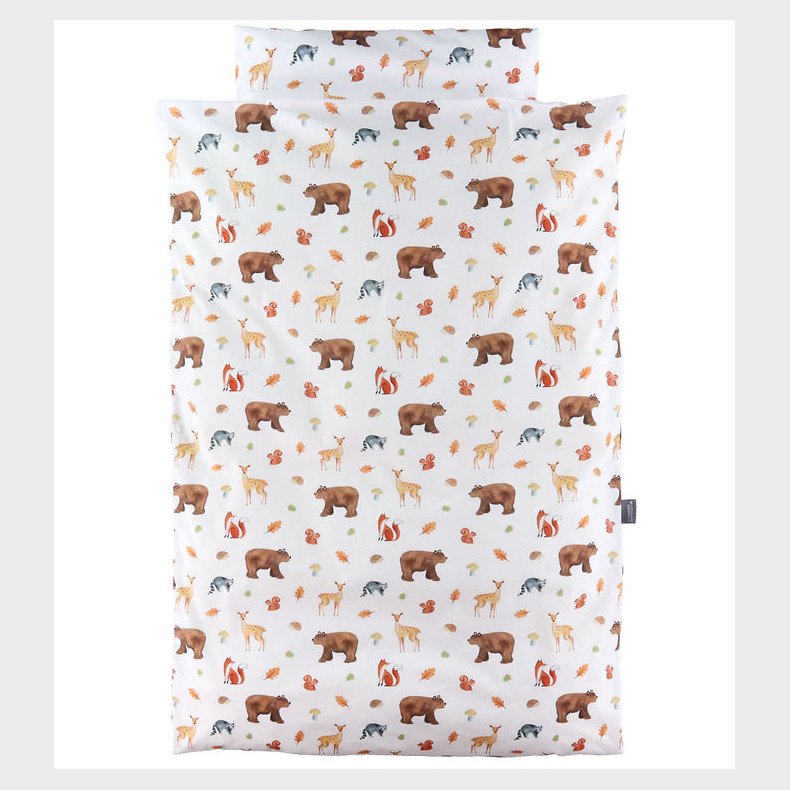 Nrgaard Madsens Sengetj - Baby - Hvid m. Skovens Dyr