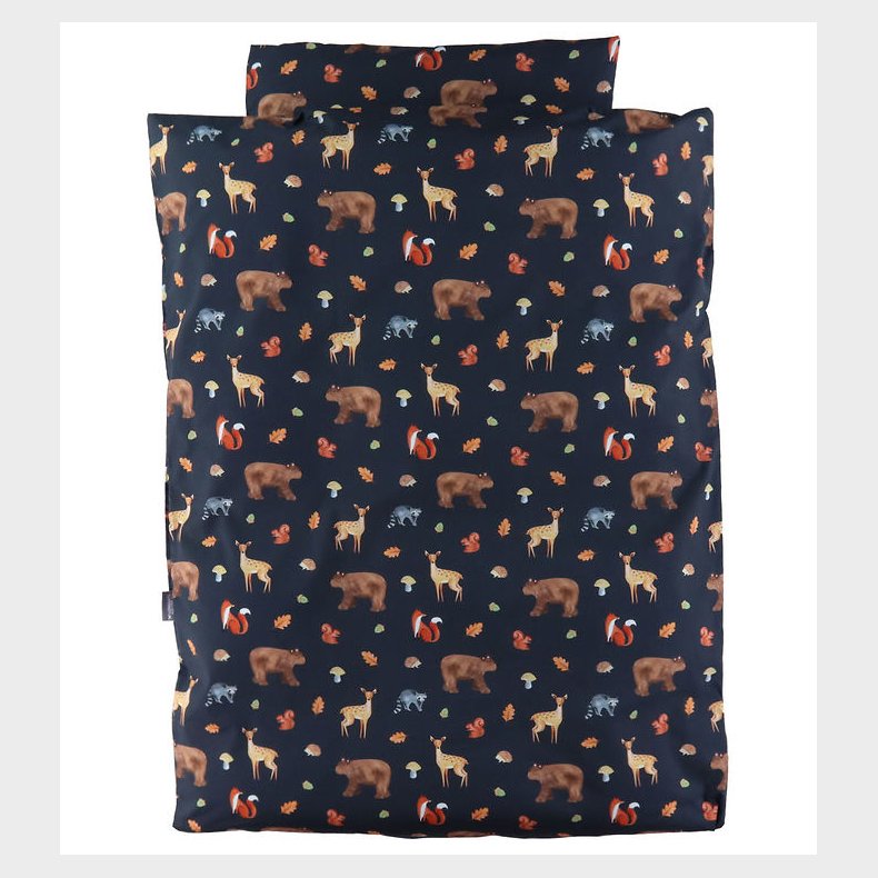 Nrgaard Madsens Sengetj - Baby - Navy m. Skovens Dyr