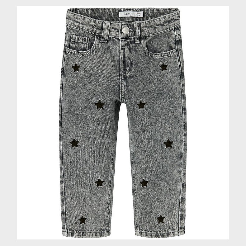 Name It Jeans - NmfBella Mom - Medium Grey Denim/Stars