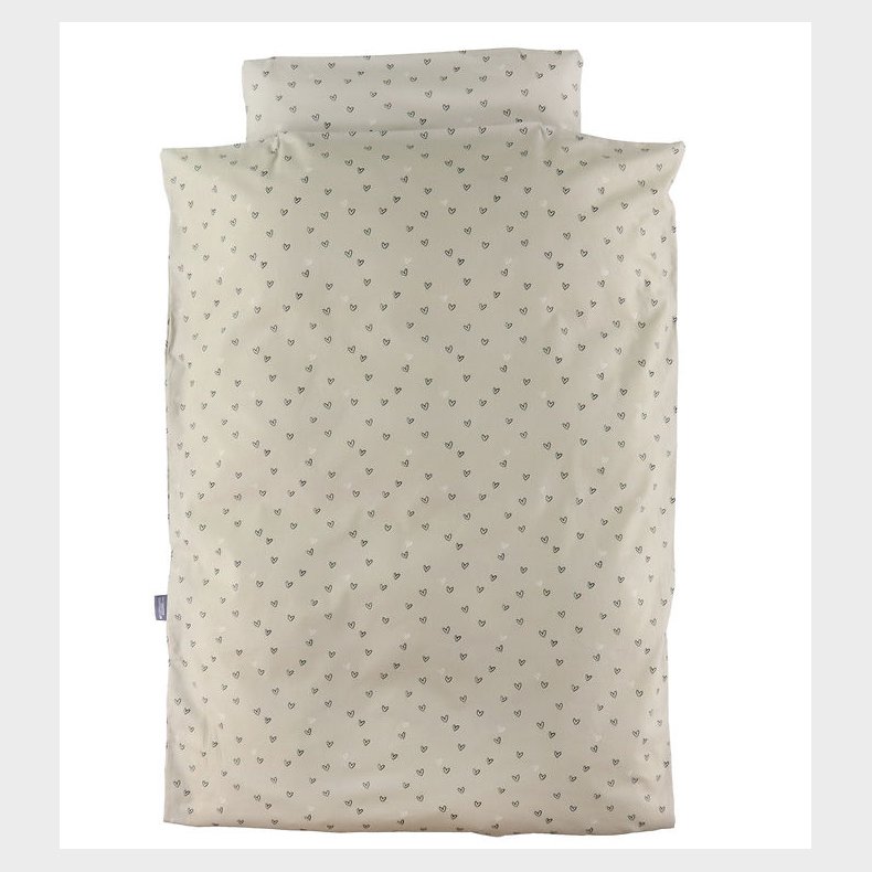 Nrgaard Madsens Sengestj - Voksen - Beige m. Hjerter