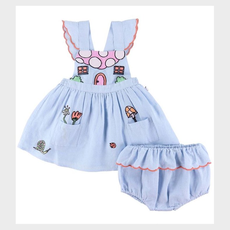 Stella McCartney Kids Spencer m. Bloomers - Lysebl m. Broderi
