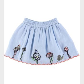 Stella McCartney Kids Nederdel - Lysebl m. Broderi
