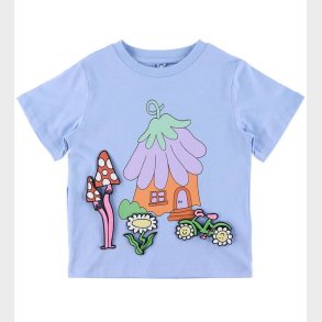 Stella McCartney Kids T-shirt - Lysebl m. Patches