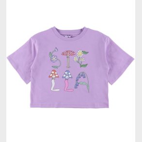 Stella McCartney Kids T-shirt - Cropped - Lilla m. Bomster