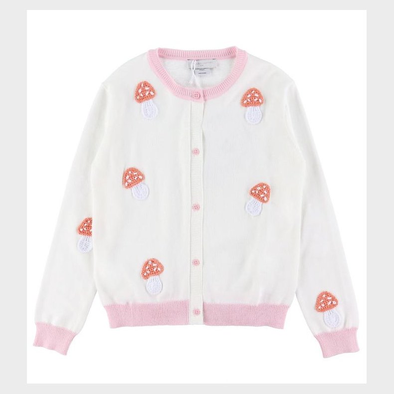Stella McCartney Kids Cardigan - Strik - Ivory/Rosa