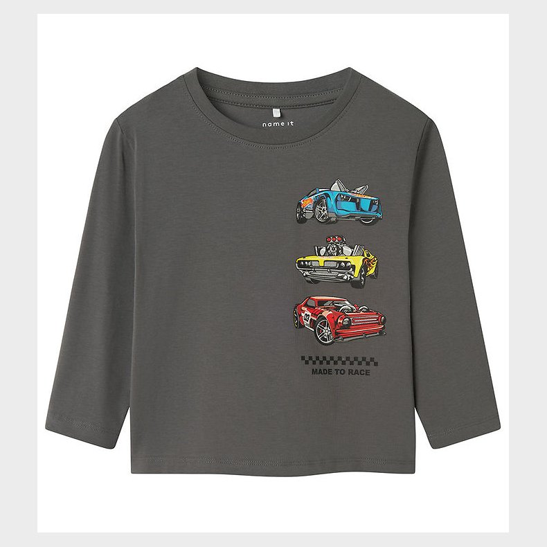 Name It Bluse - NmmDrum Hotwheels - Lava Smoke