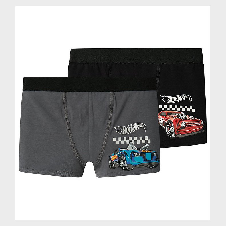 Name It Boxershorts - 2-pak - NmmDeep - Lava Smoke/Black