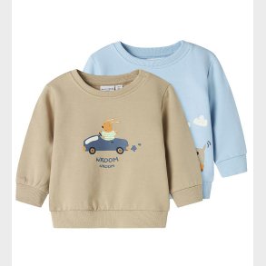 Name It Sweatshirt - NbfVonne - 2-pak - Cerulean/Dog On Wheels