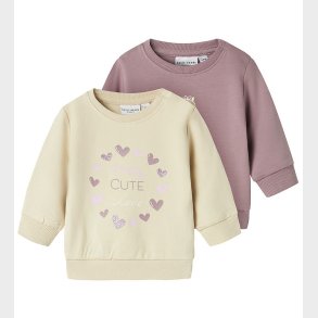 Name It Sweatshirt - NbfVrilllie - 2-pak - Elderberry/Cat Baller